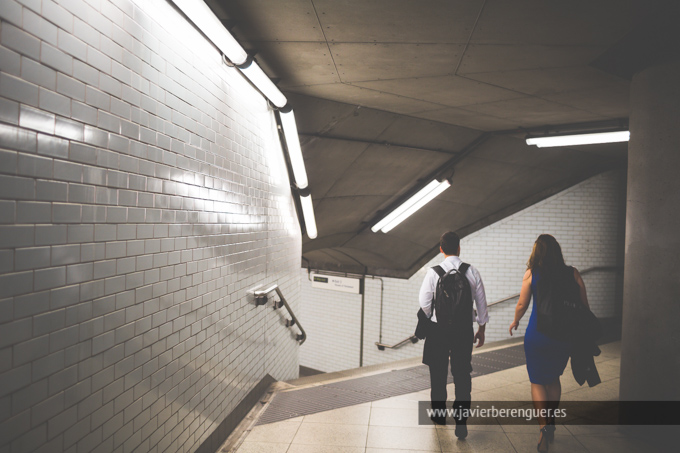 fotos pre boda metro londres