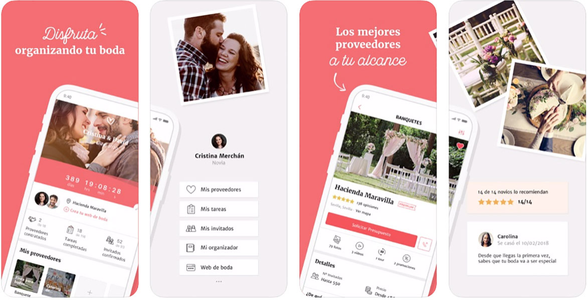 Las mejores Aplicaciones móviles para Bodas Bodas.net