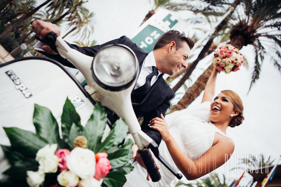 Boda en Vespa