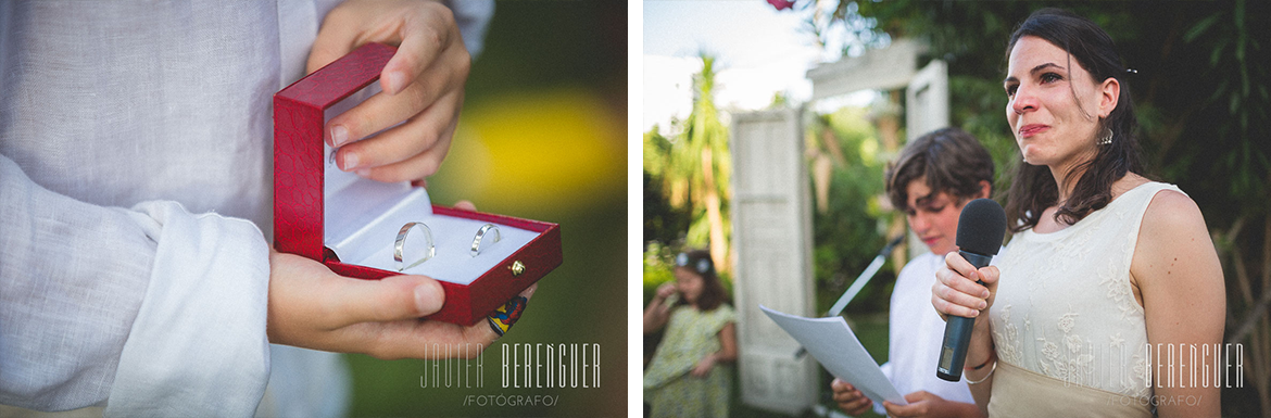 Porta anillos para Boda en Finca