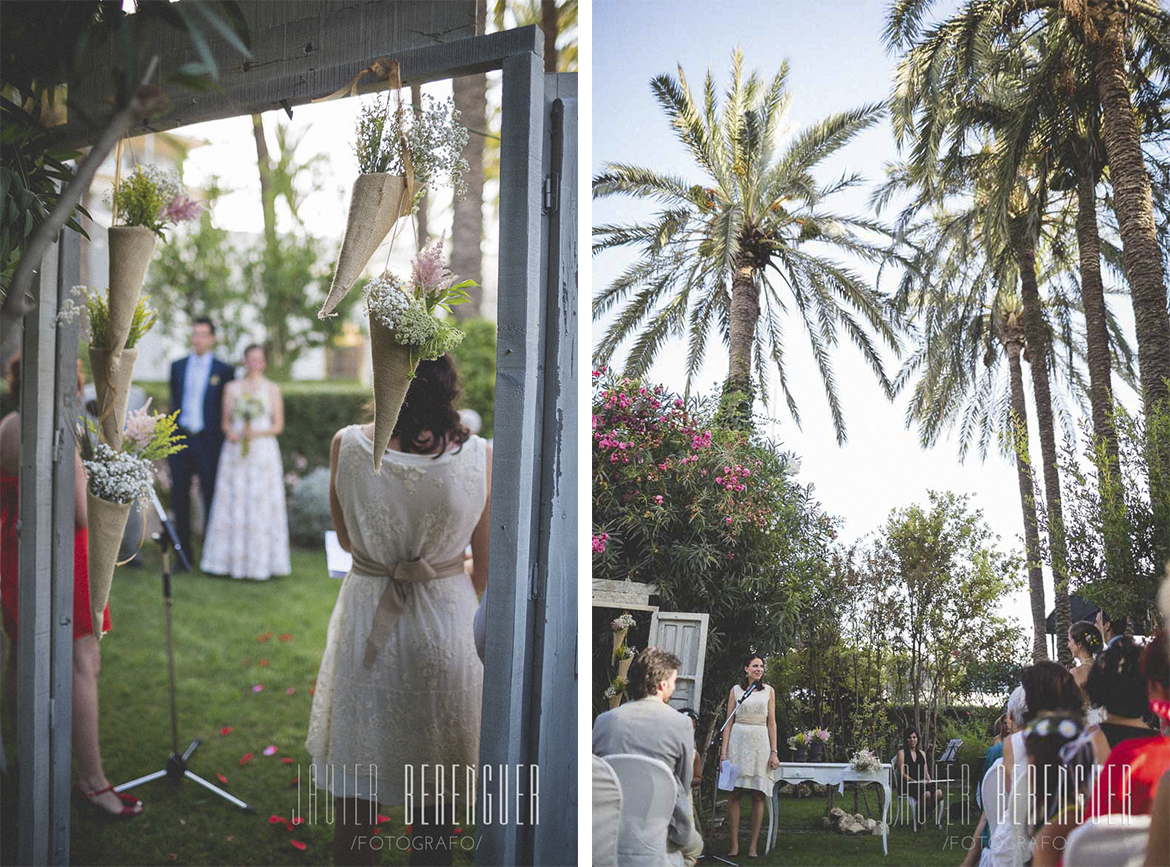 Altar de novios Finca