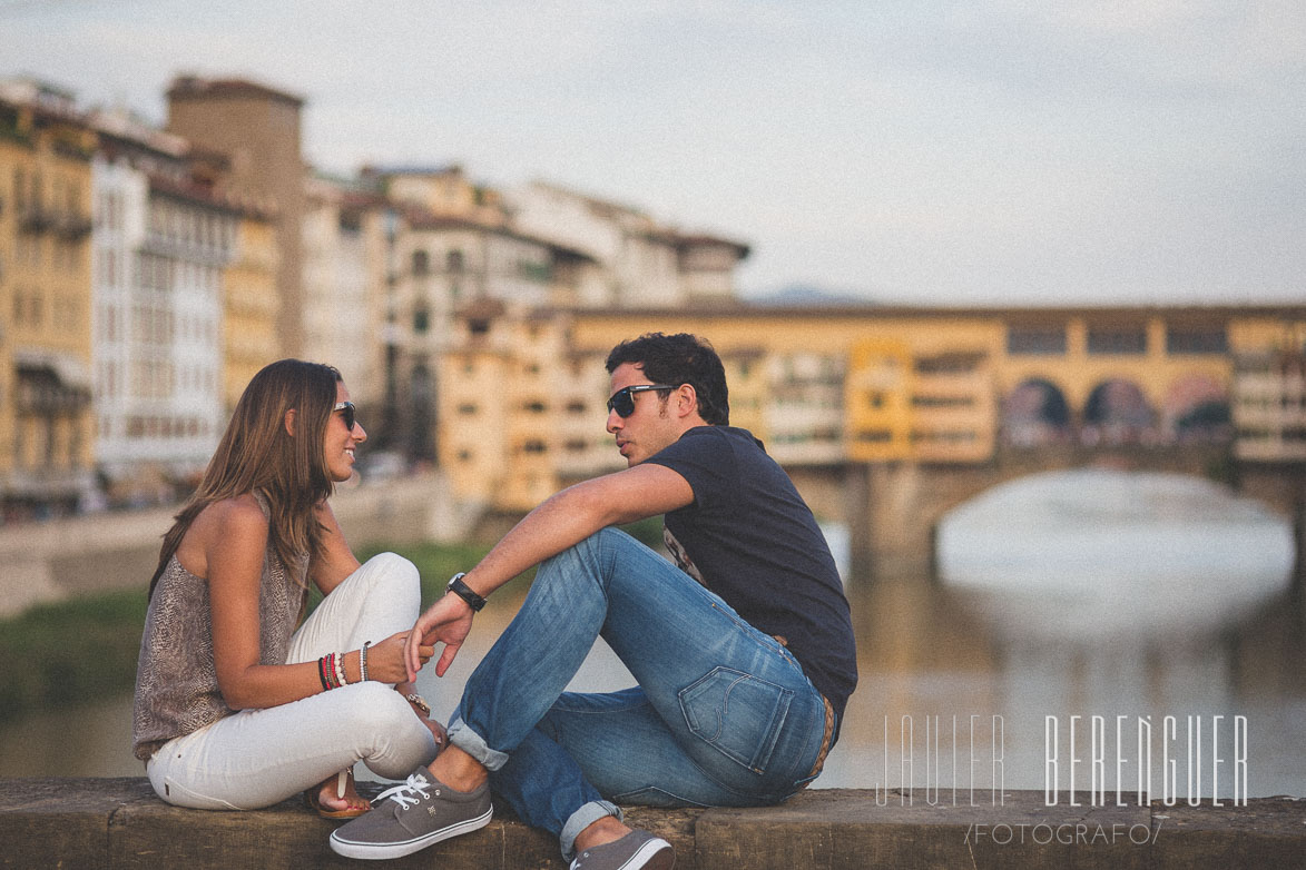 Fotos de Pre Boda Florencia Firenze Italia Ponte Veccio