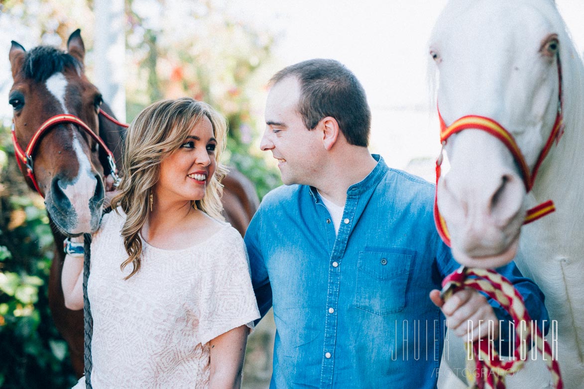 Fotógrafos Pre de Boda Caballos Cartagena