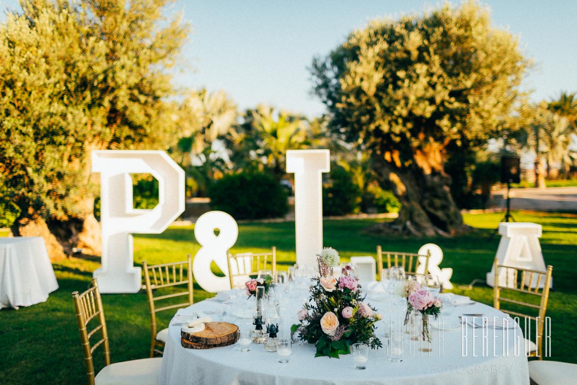 Fotografos Fotos Decoracion de Boda Finca Torrero Elche Alicante