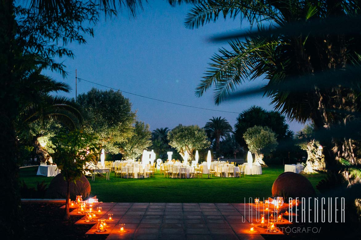 Fotografos Fotos Decoracion de Boda Finca Torrero Elche Alicante