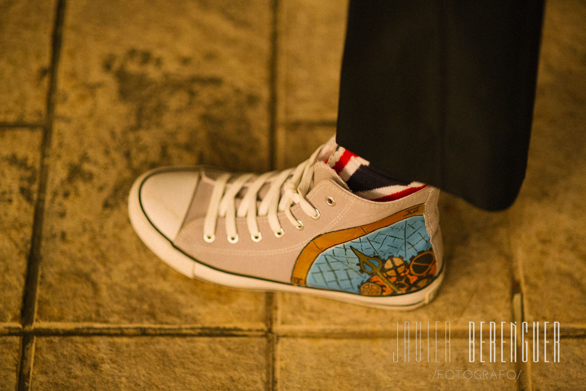 Zapatillas personalizadas para boda Vans Converse