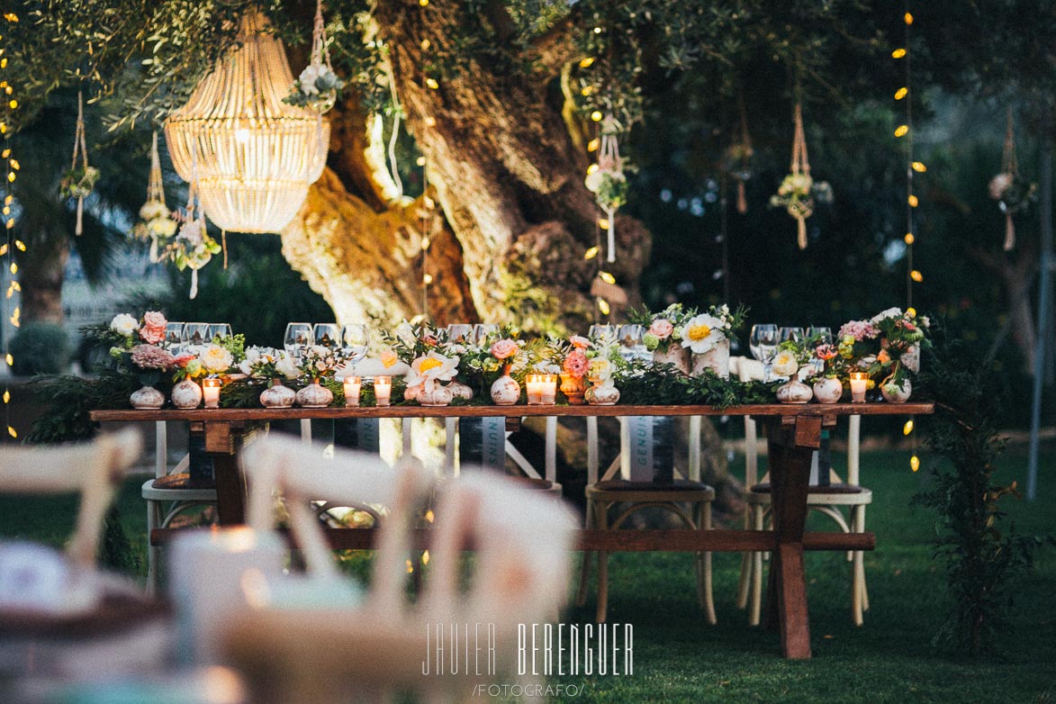 Decoración para Boda Finca El Torrero