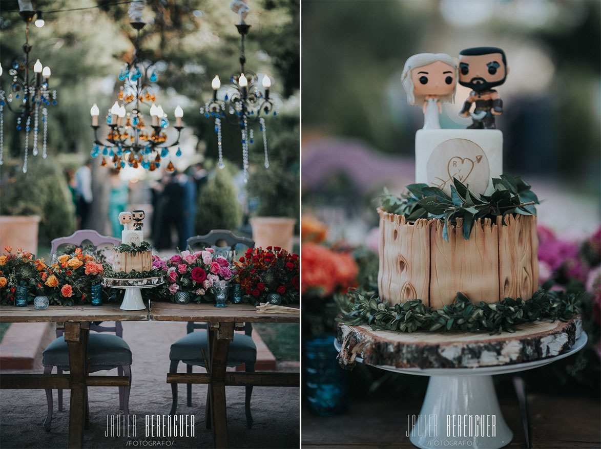 Decoración para Boda Tul y Chocolate