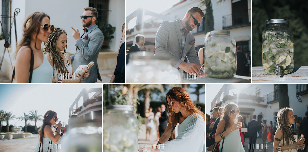 como decorar una mesa con agua para bodas