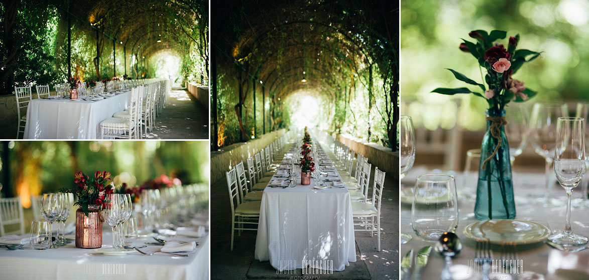 Centros de mesa y decoración para bodas en Jardines de Abril Alicante