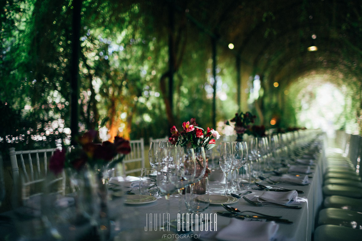 Centros de mesa y decoración para bodas en Jardines de Abril Alicante