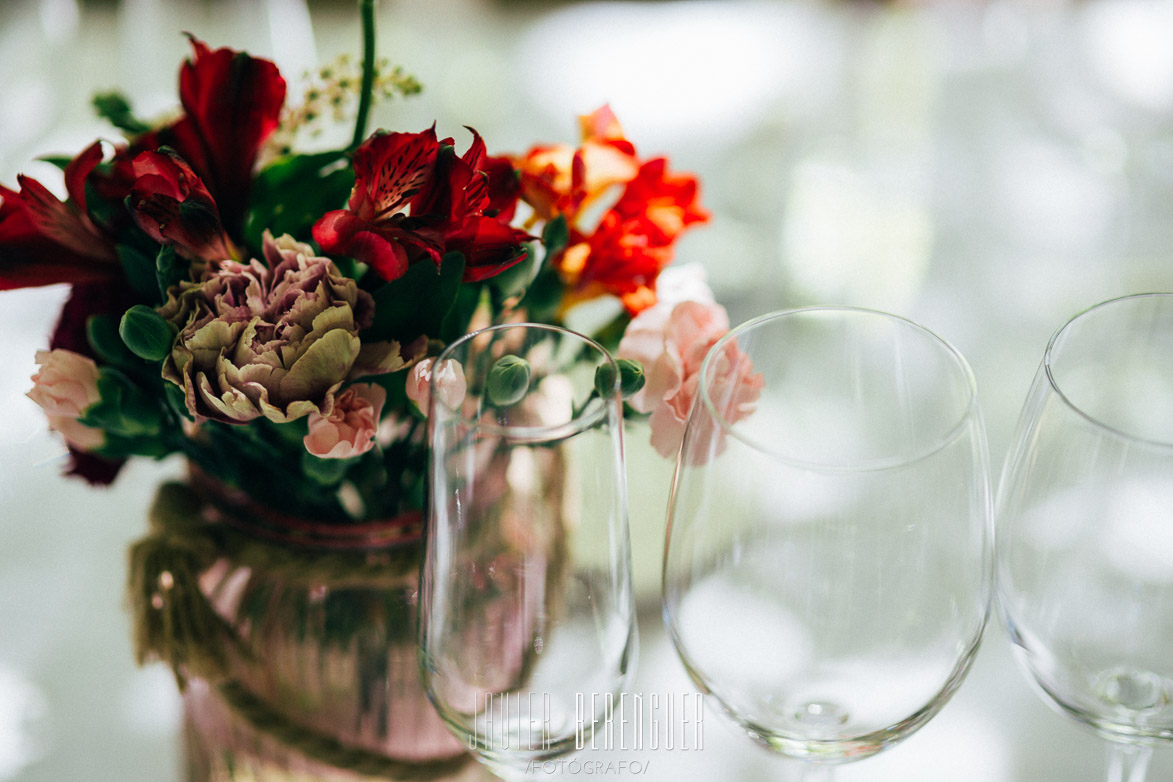 Centros de mesa y decoración para bodas en Jardines de Abril Alicante