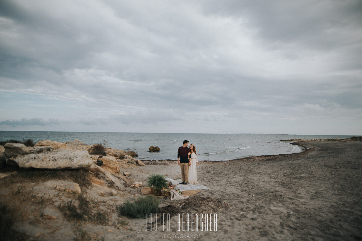 PreBoda con Decoración Boho Chic en Playa Wedding Photographer