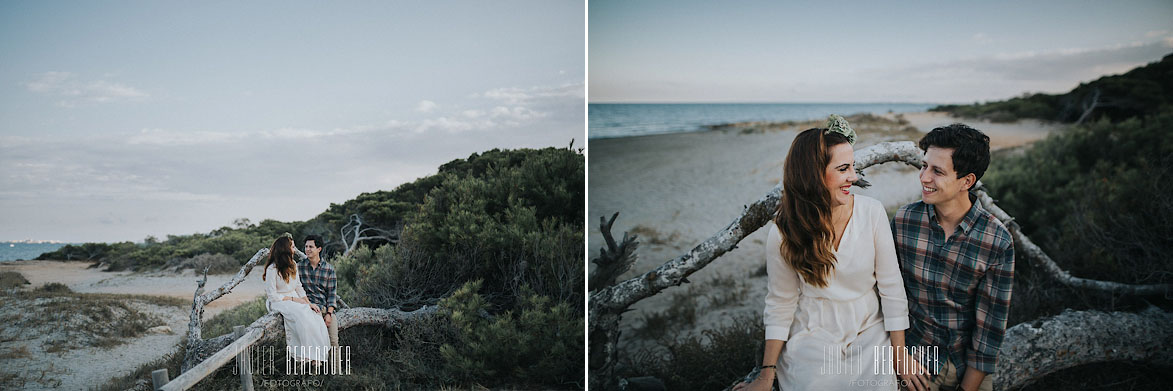 PreBoda con Decoración Boho Chic en Playa Wedding Photographer