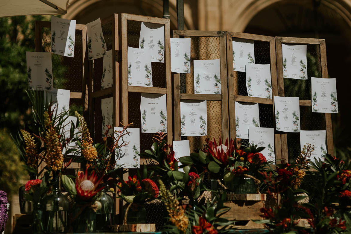 Seating Floral para Bodas La Trastienda Floristería