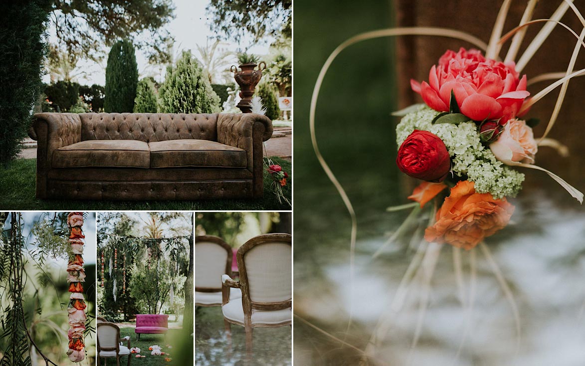 Fotos de Boda Boho Romantica en Finca Maria Ana Elche