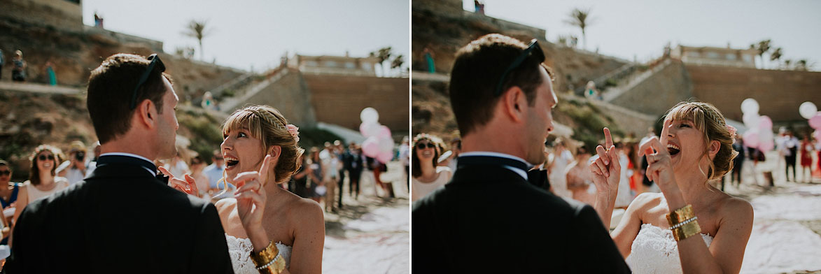 Fotos Fotografos de Boda en la Playa Cabo Roig Torrevieja