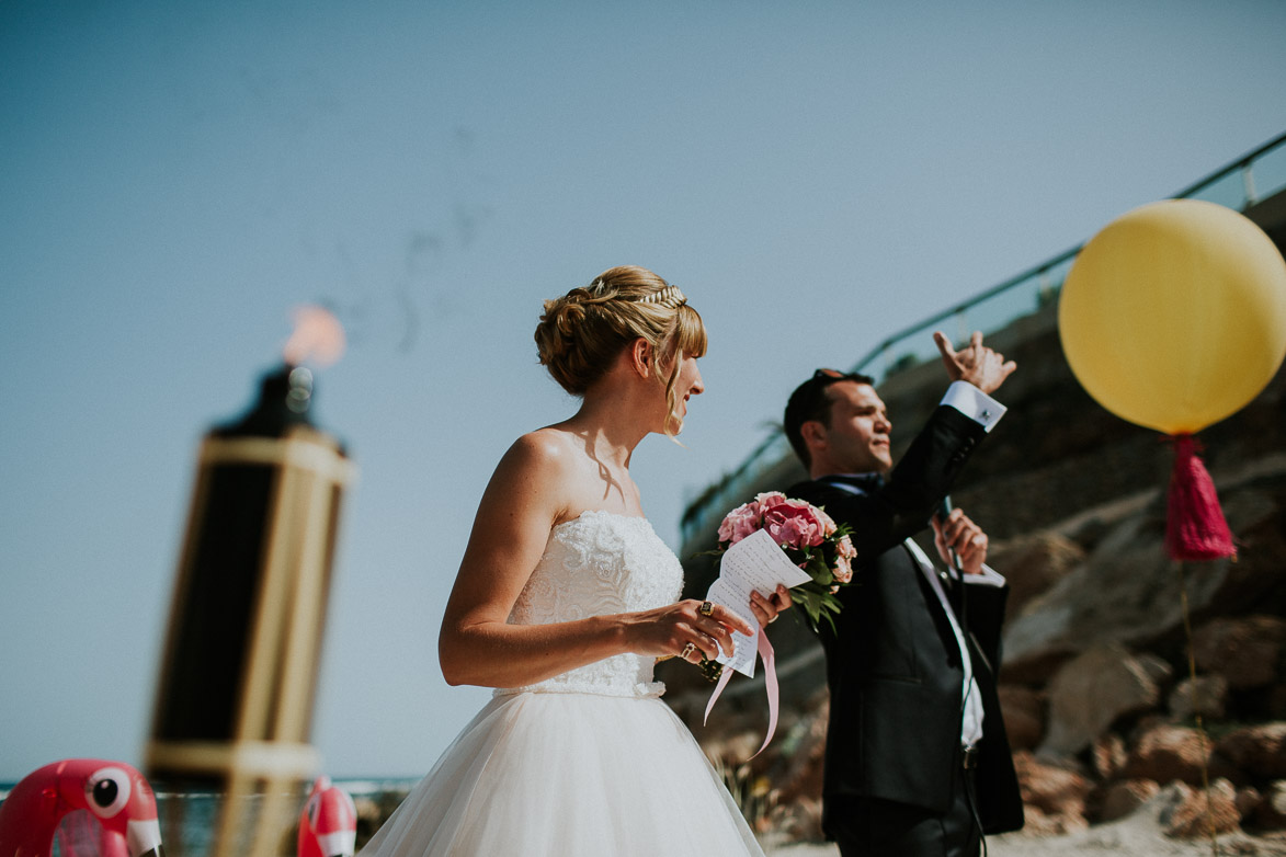 Fotografos de Boda en la Playa Cabo Roig