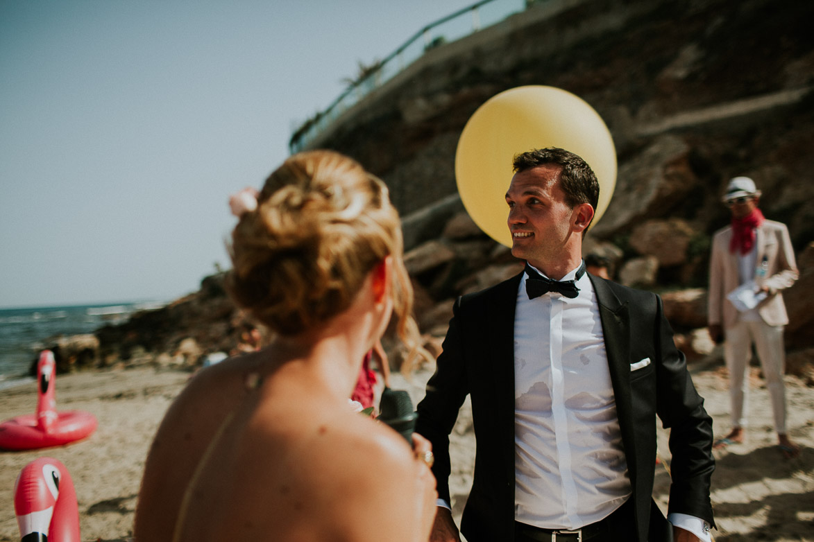 Mariage sur la plage Orihuela Côte Espagne