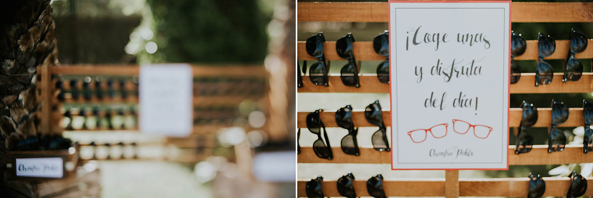 Gafas de regalo para bodas