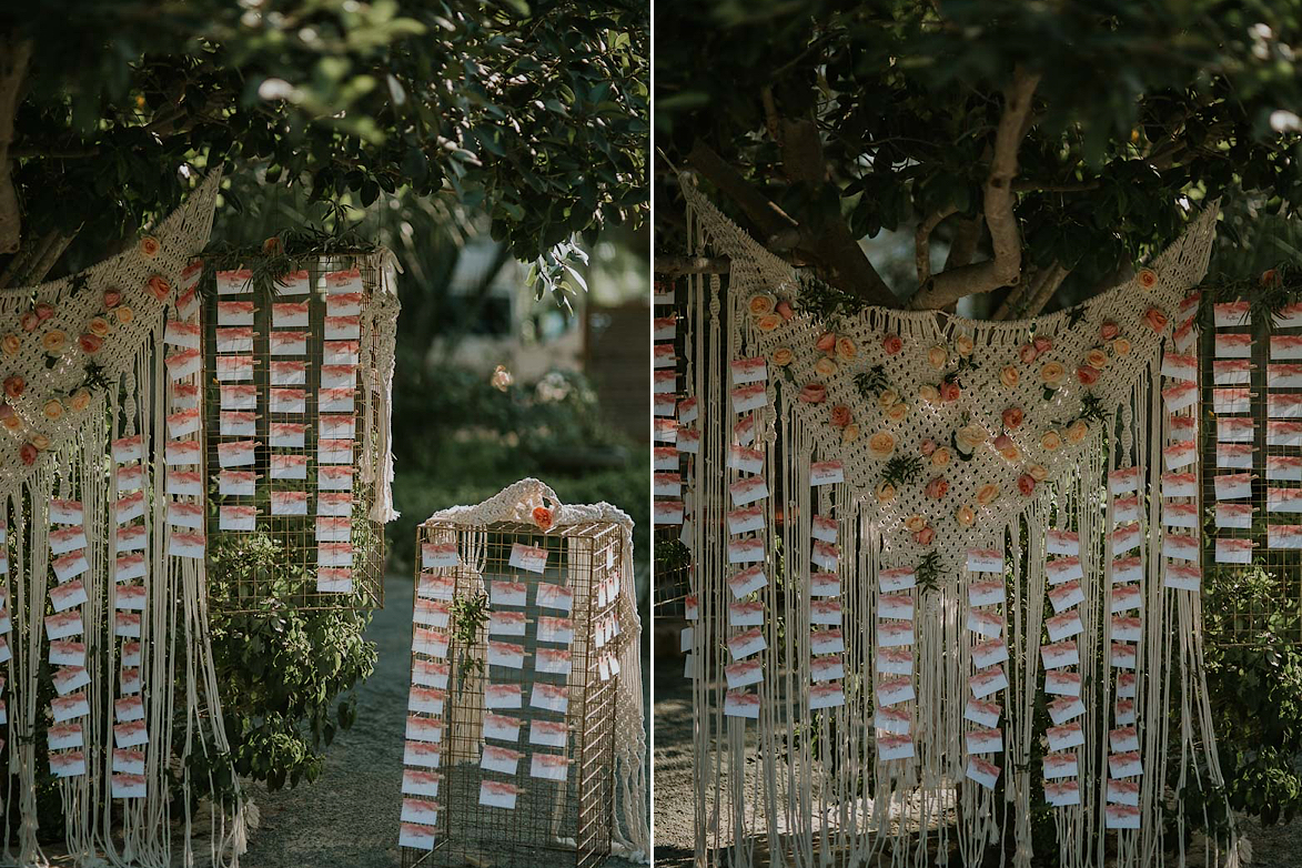 Seating Plan de Bodas en Hort del Kalausi