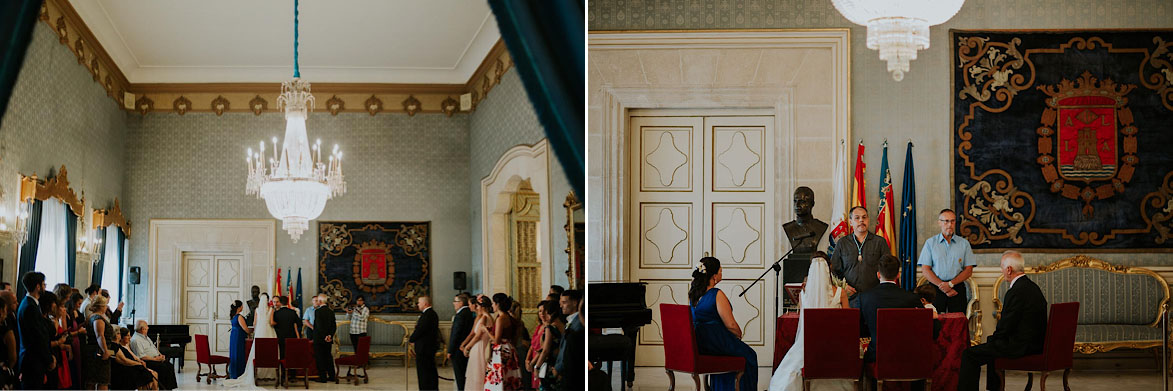 Fotos de Bodas Civiles en Salon Azul Ayuntamiento de Alicante