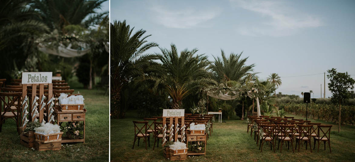 Decoración de Ceremonia Civil en Fincas por El Juli Flores