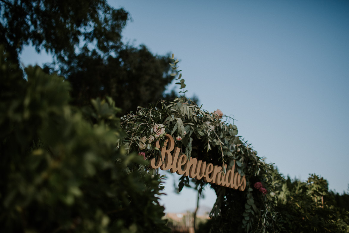 Bienvenida para Bodas El Juli Flores