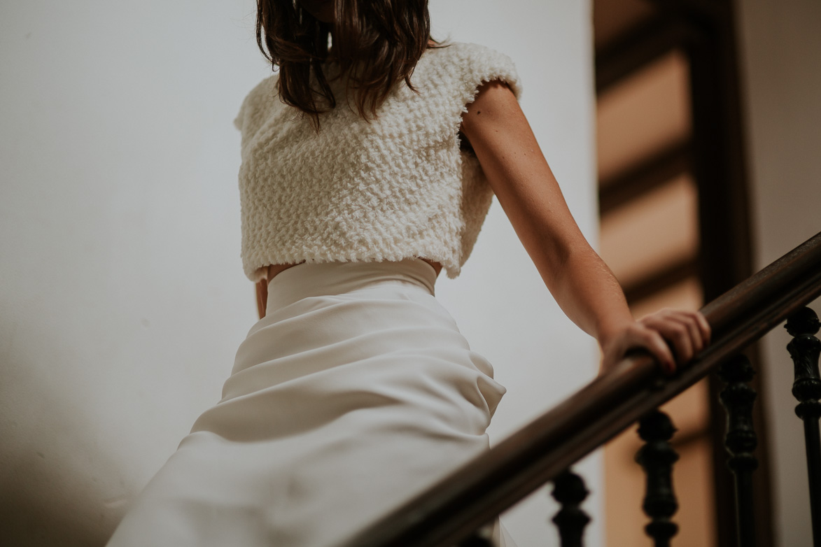 Vestido dos piezas para Novia Ruben Hernandez Atelier 