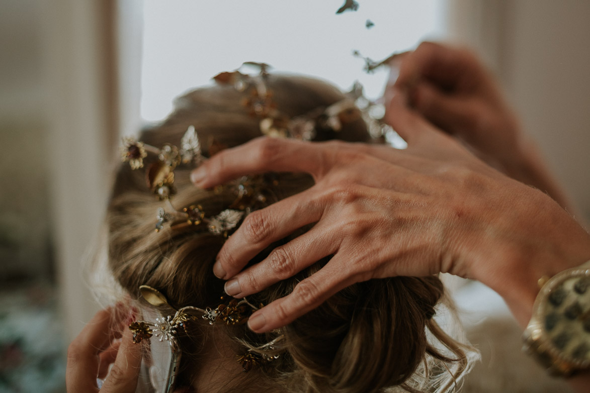 Tocados para Novia y pendientes Paulet