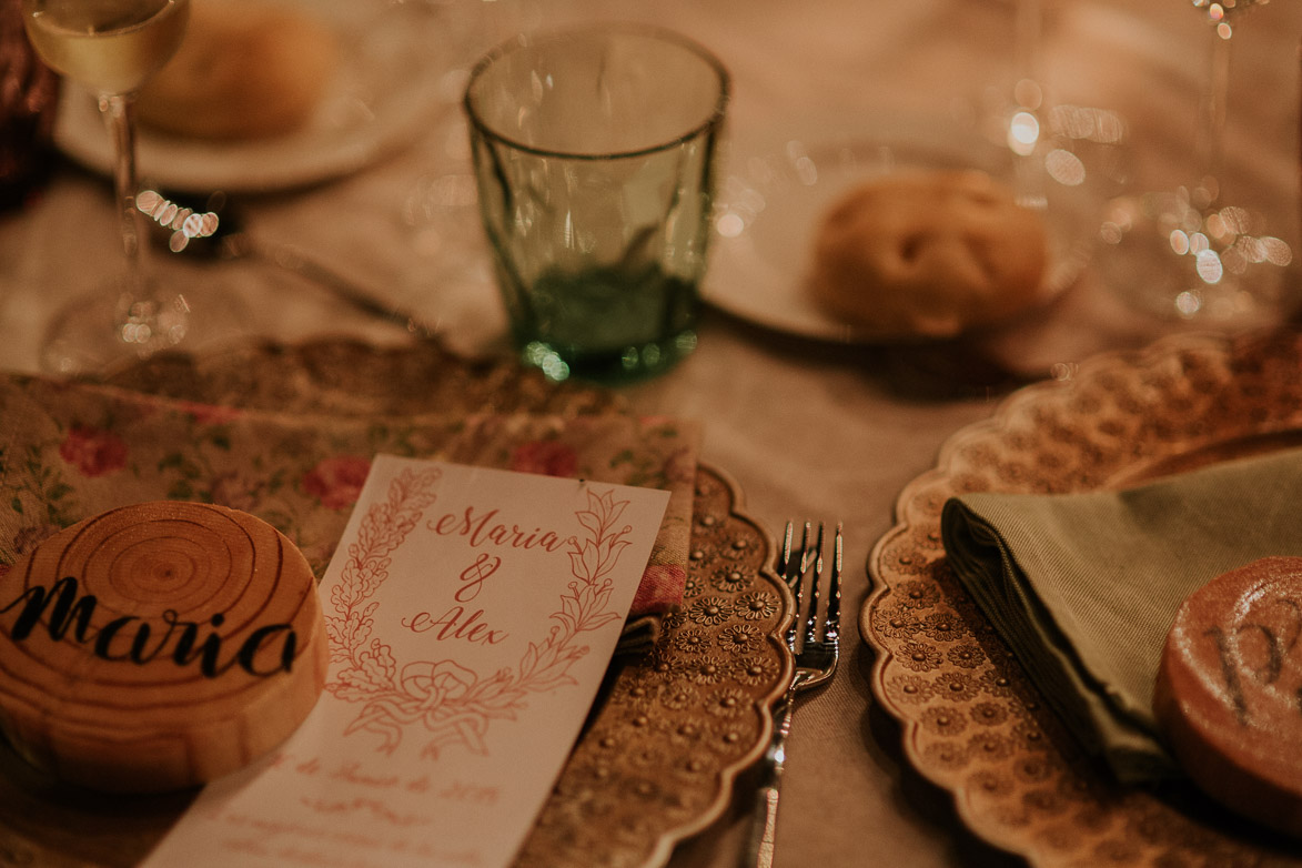 Minuta personalizada para Bodas Finca TorreFiel Fontanars dels Alforins