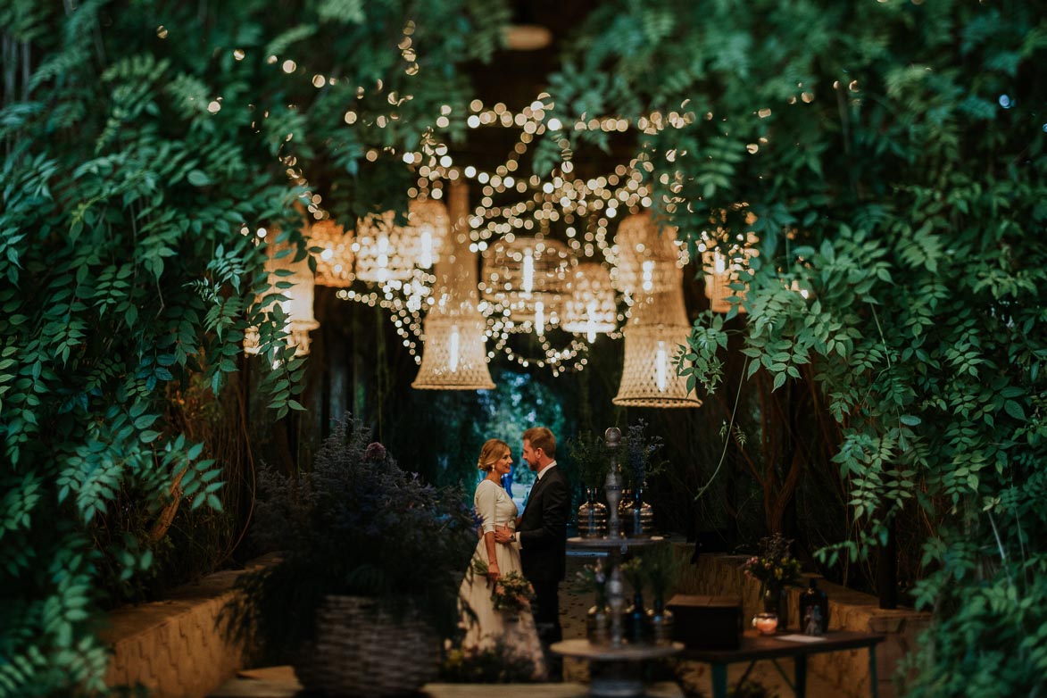 Decoracion para Bodas con Lamparas en Jardines de Abril