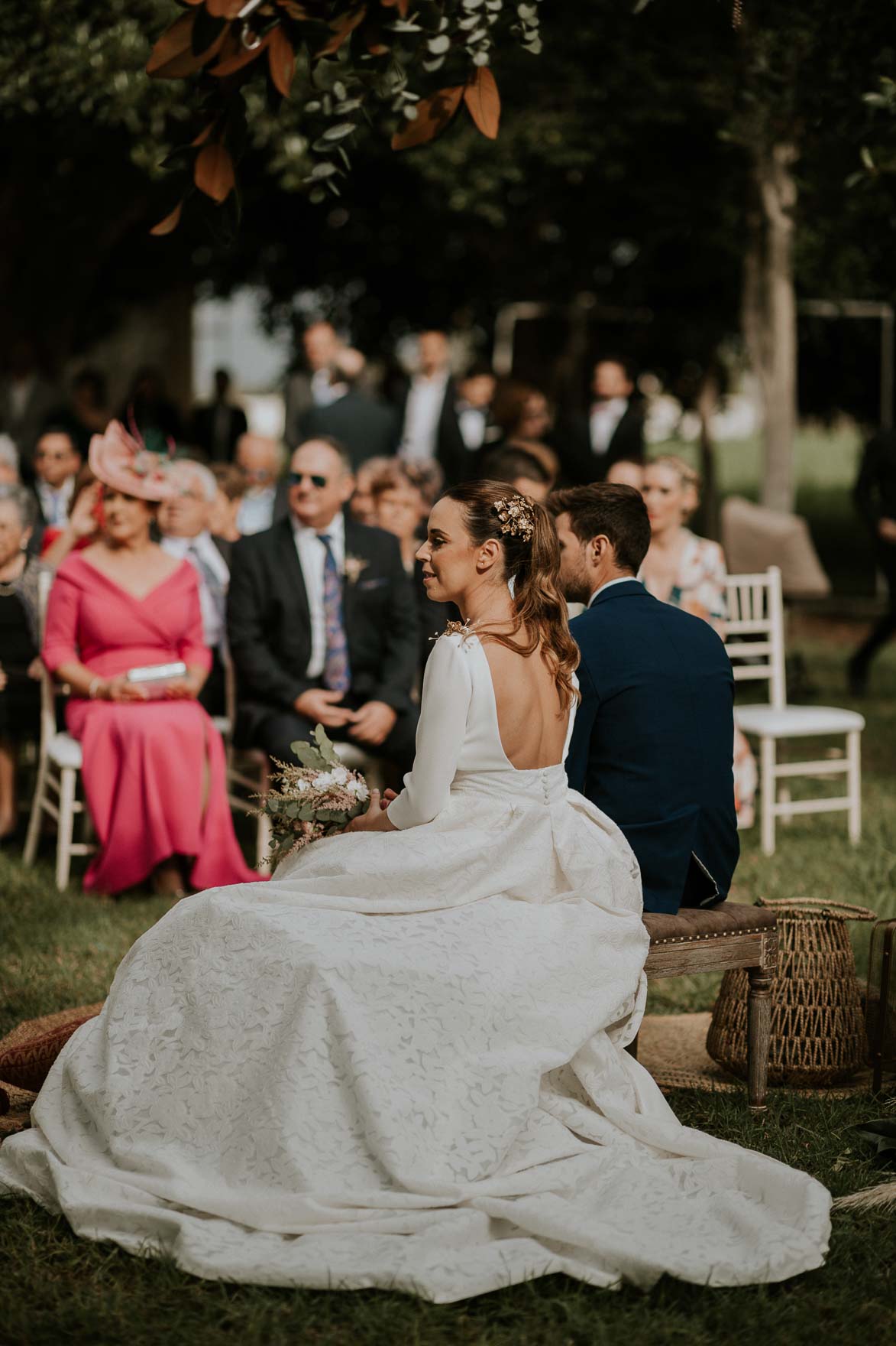 Vestido de Novia con Sobre Falda Pronovias 