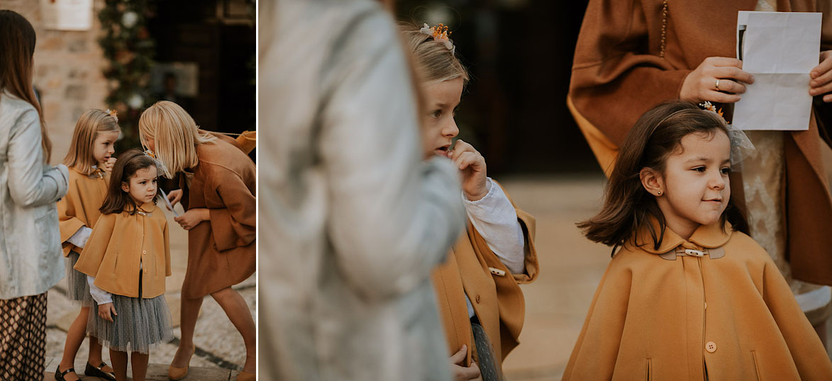 Vestidos Pajes para Bodas de Invierno