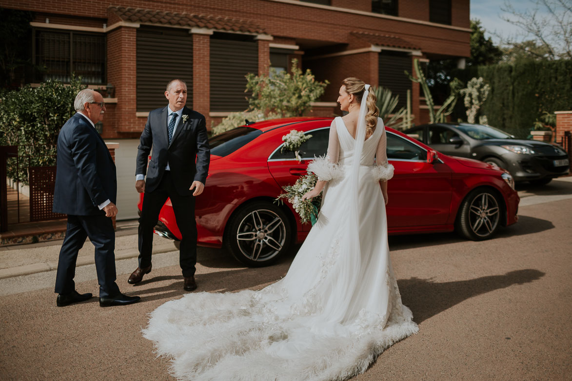 Vestidos de novia con Plumas