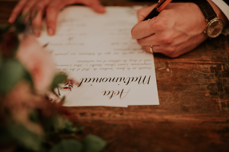 Documento para Firmar en Bodas