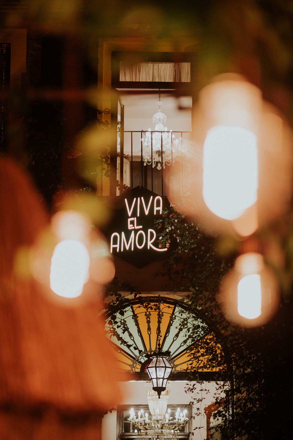 Viva el Amor Neon para Bodas