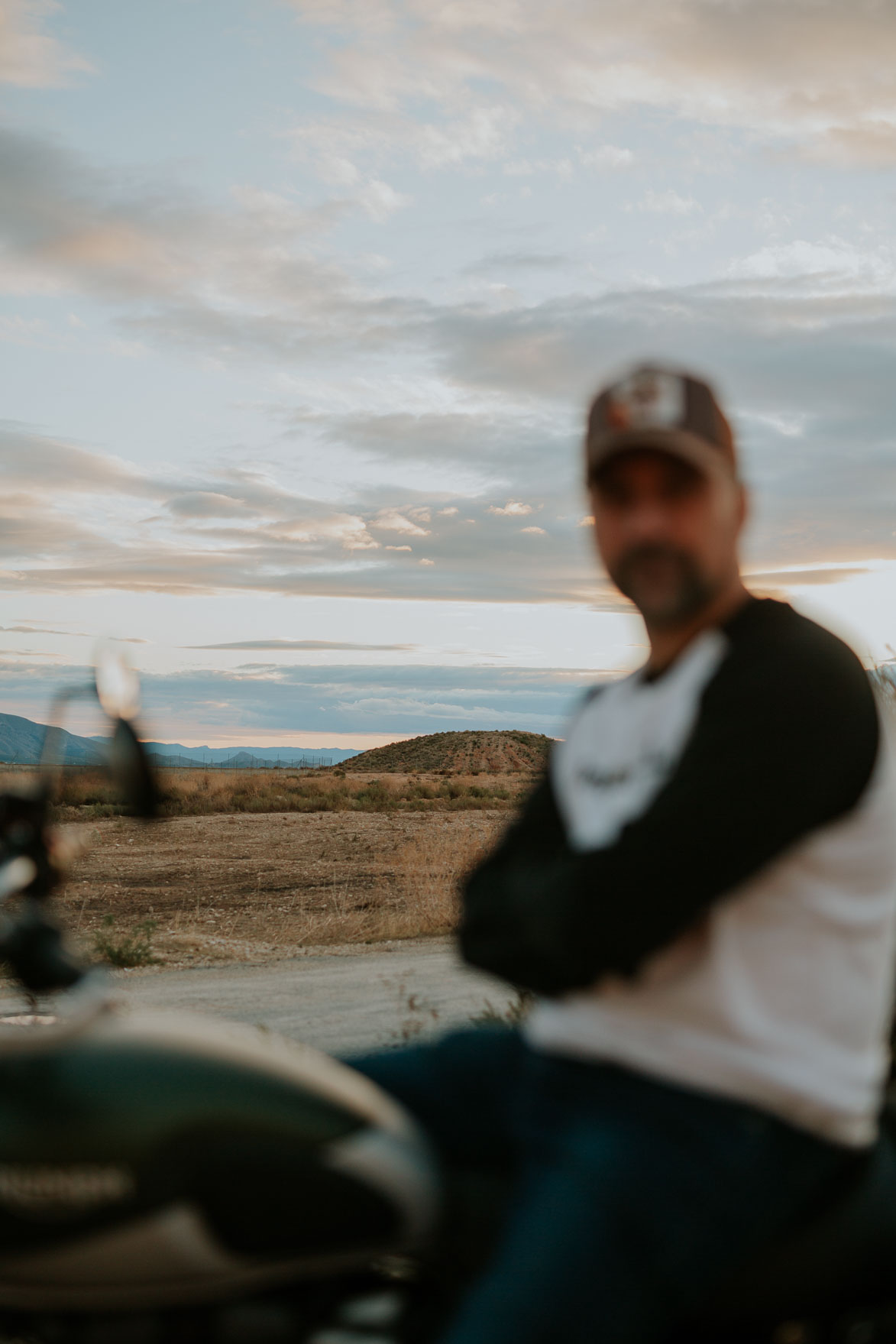 Atardecer en Moto