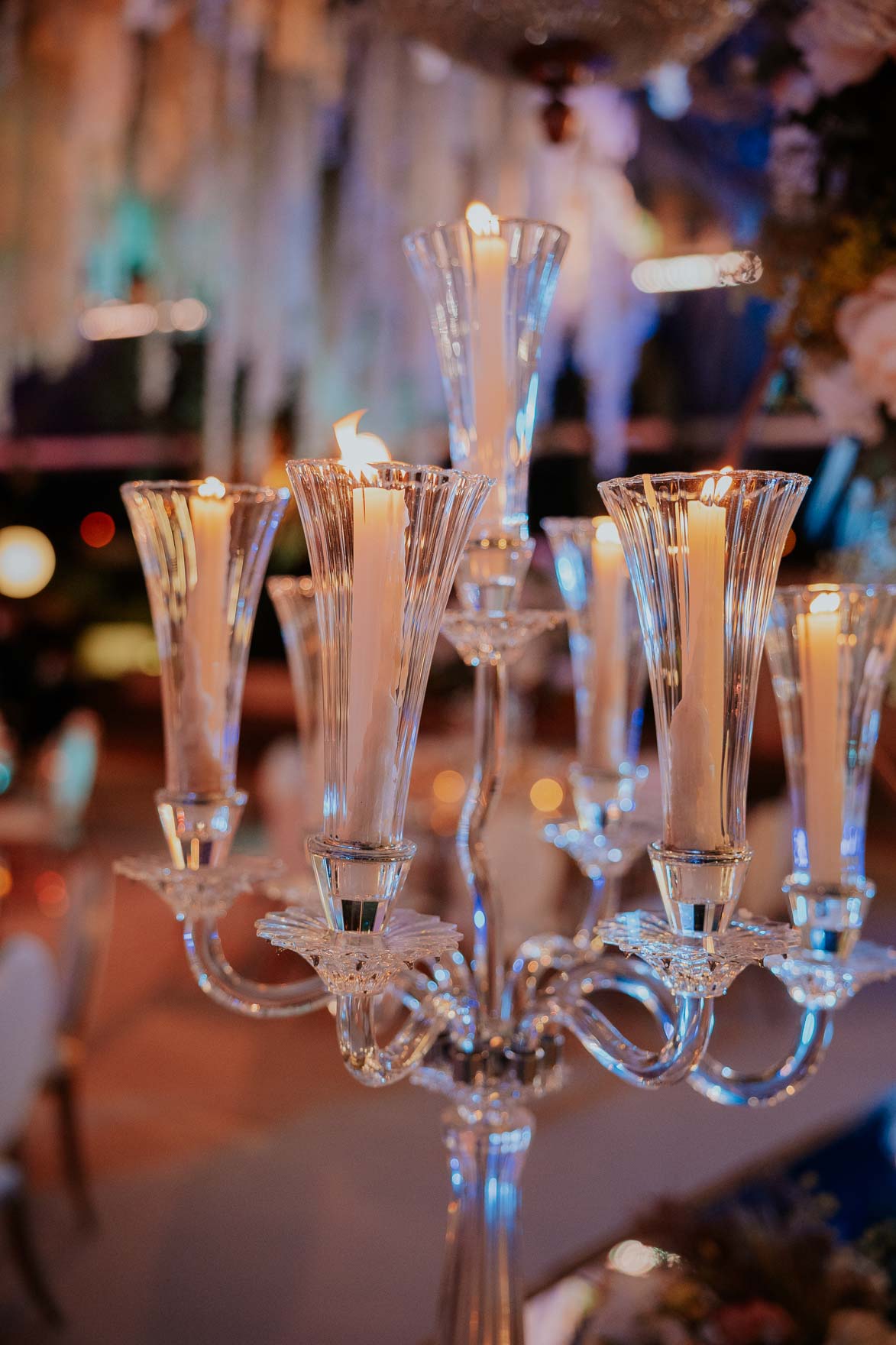 Candelabros de Cristal para Bodas