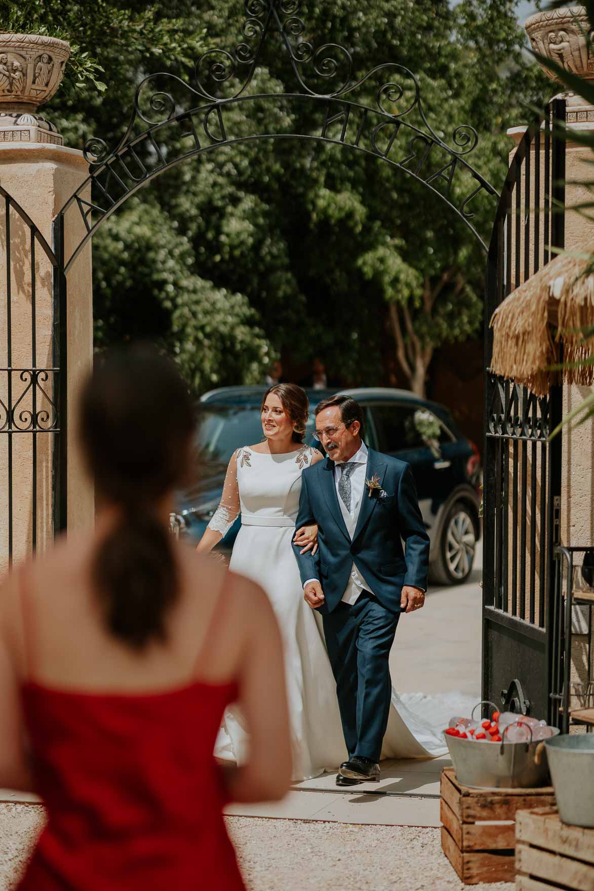 Novia entrando al altar