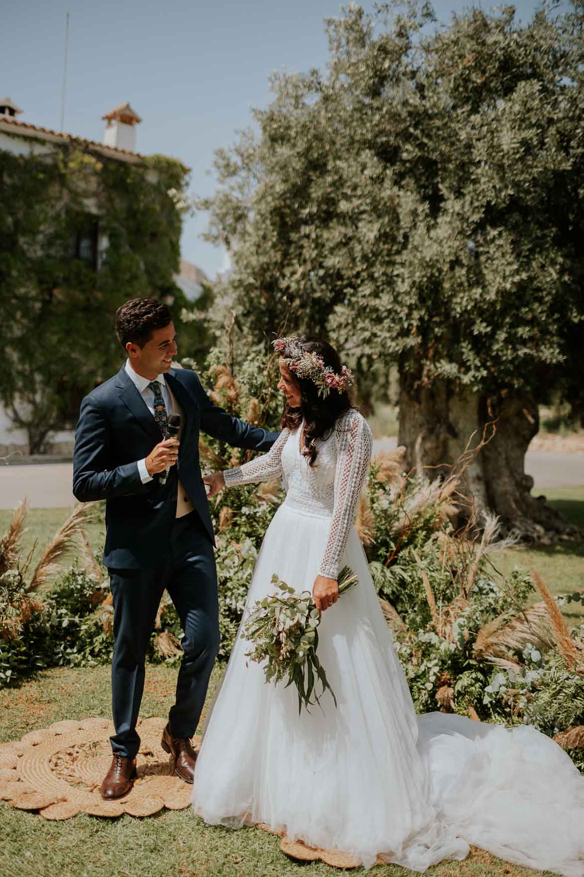 Corona de Flores para Boda