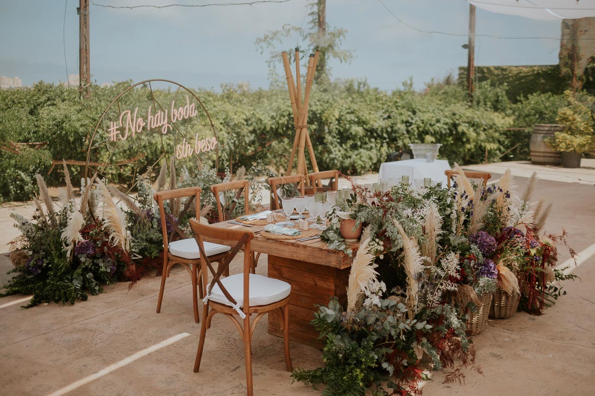 Decoración Mesa Presidencial Bodas La Torreta