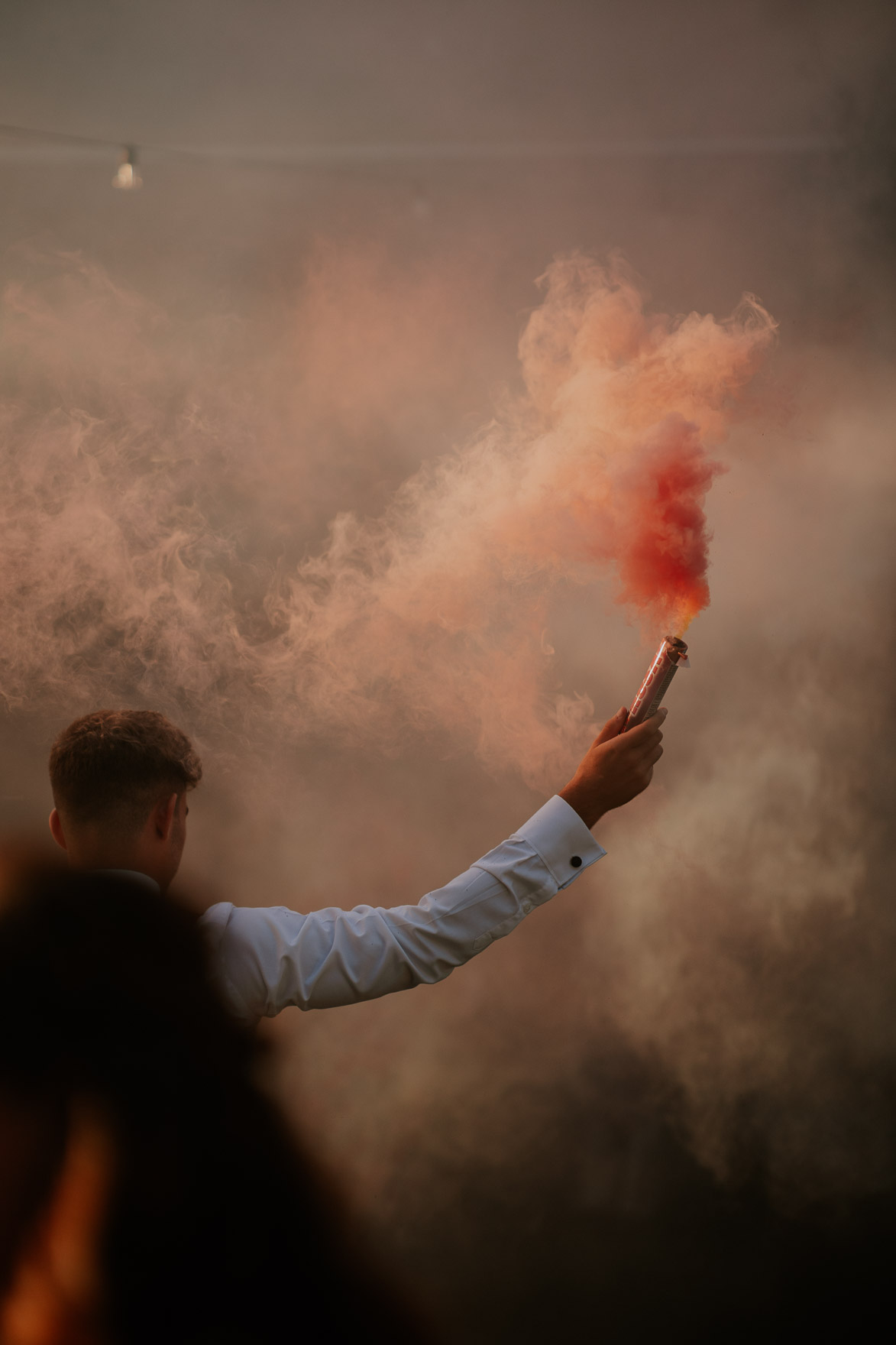 Fotos de Bengalas de Humo en Bodas