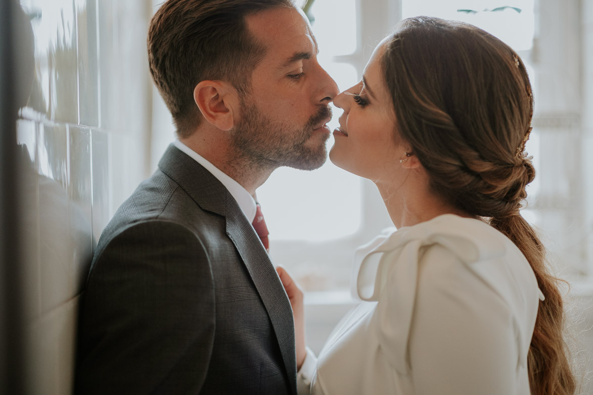 Fotos de Novios en un Baño