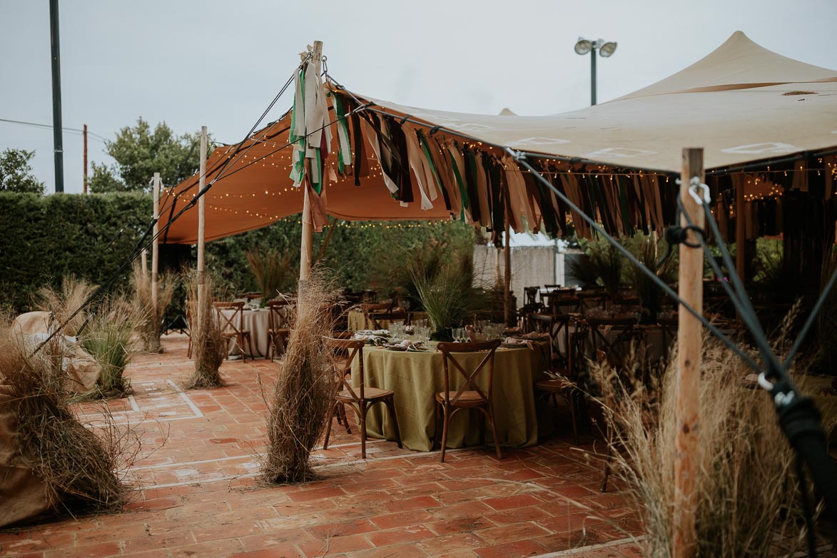 Carpa con Flecos de colores Bodas