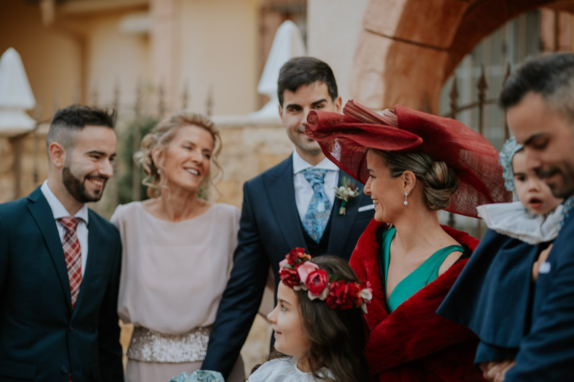 Familia de Boda en Navidad