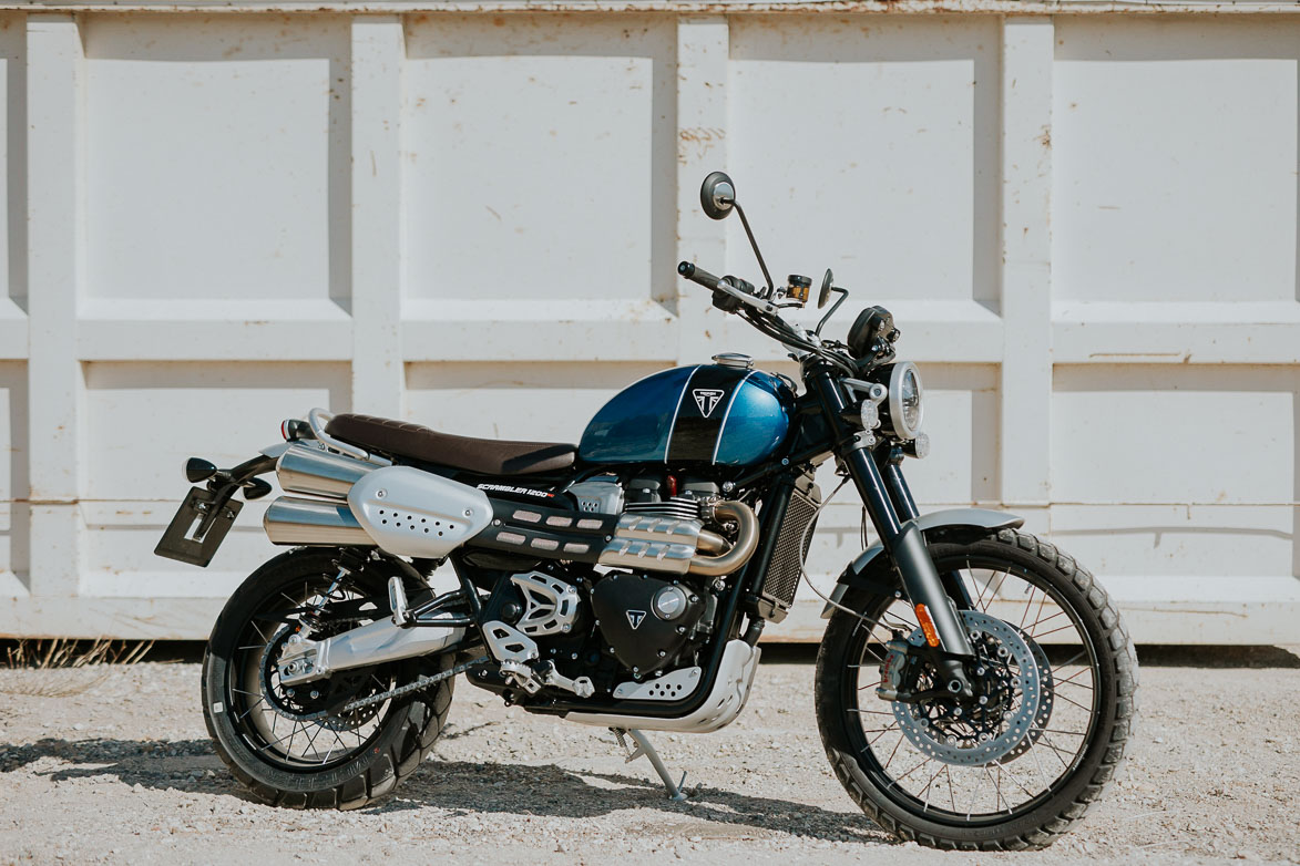 Triumph Scrambler Azul 1200 xc Opiniones