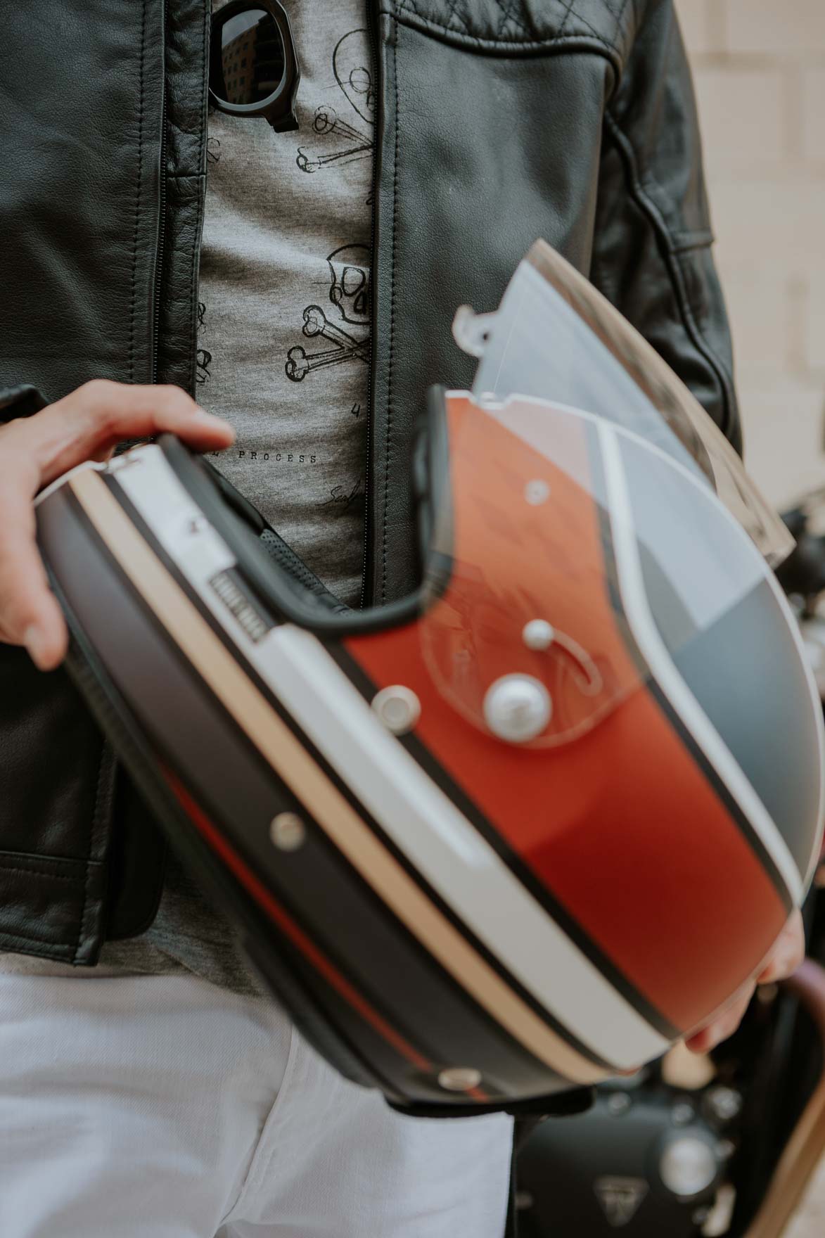 Casco de Moto Vintage