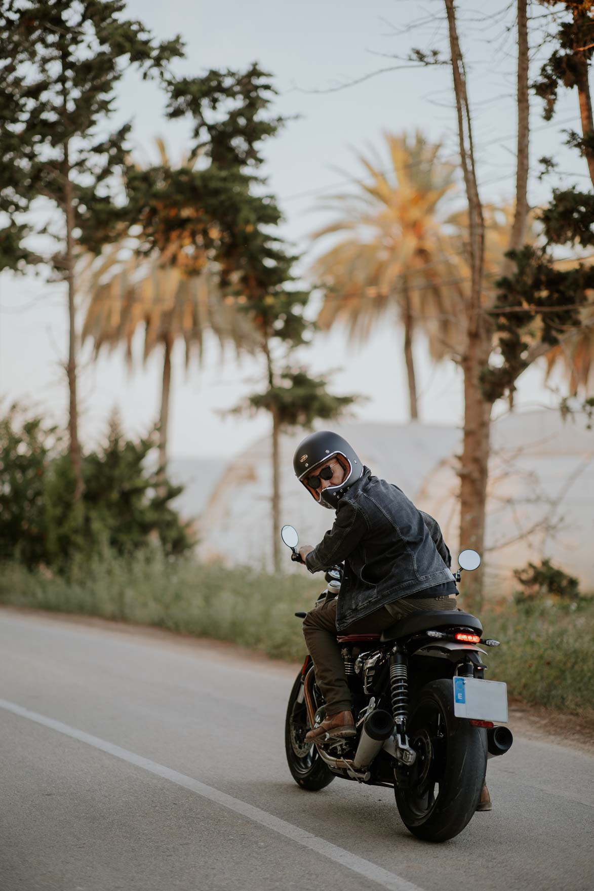 Casco de Moto Off Road Vintage