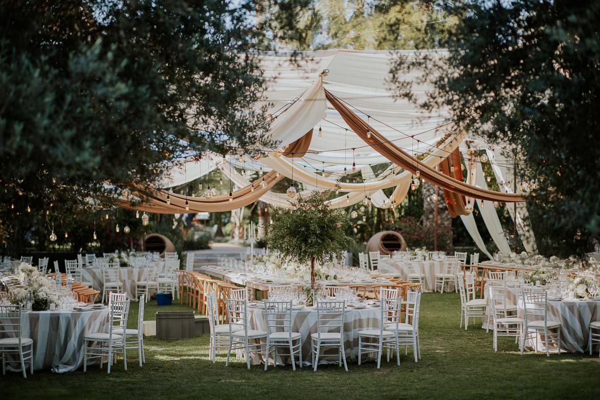 Decoración con telas para Bodas